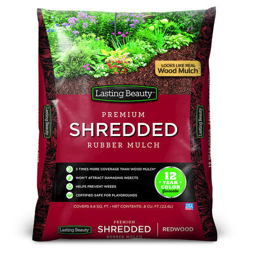 Lasting Beauty Shredded Rubber Mulch 0.8 cu. Ft. at Menards®