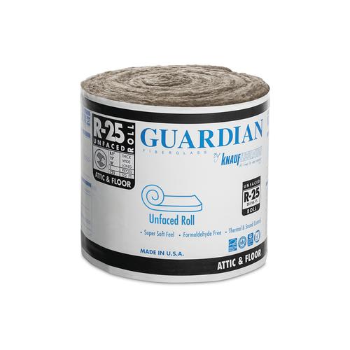 Guardian R25 Unfaced Fiberglass Insulation Roll 15" x 18' (22.5 sq. ft