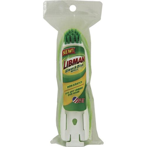 Libman® Cellulose Sponge Dish Wand Refill with Scrub Brush 2 Count at