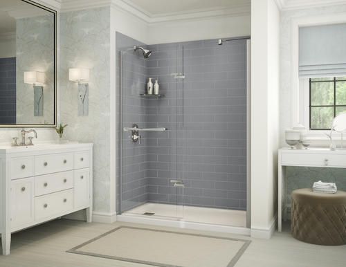 Maax  Utile Metro Ash 60 Back Wall for Shower  at Menards  