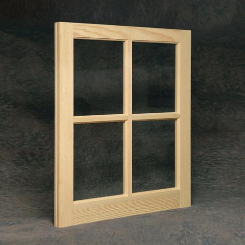 Wood Barn Sash with Single Pane Divided Lite Glass at Menards®