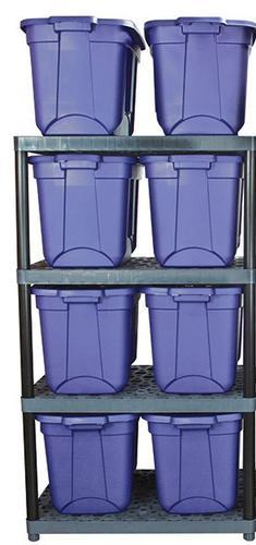 Plano® 4-Shelf Ventilated Resin Storage Unit-36"W X 62"H X ...