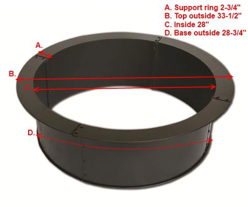 Backyard Creations ™ 28 Steel Fire Ring At Menards&174.