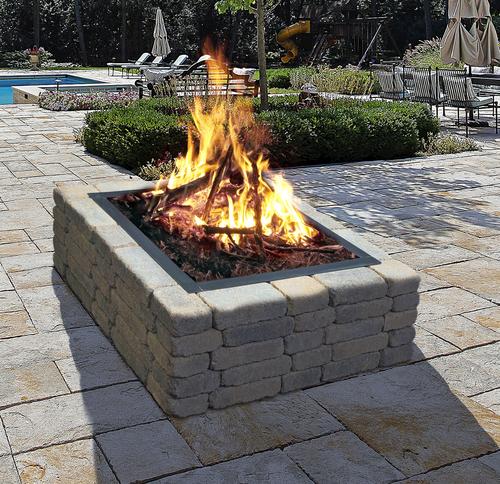 Backyard Creations™ 36quot; Square Fire Ring at Menards®