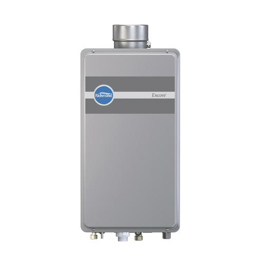 Guides And Articles Tankless Gas Water Heaters Tankless gas water heaters offer continuous hot water in an efficient and space-saving design. Tankless water heaters are only on when you are using hot water so they are much more efficient than traditional tank-type water heaters.