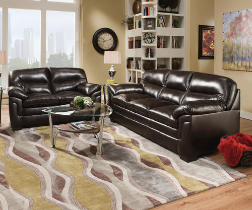 Simmons Mari Bonded Leather Loveseat at Menards®