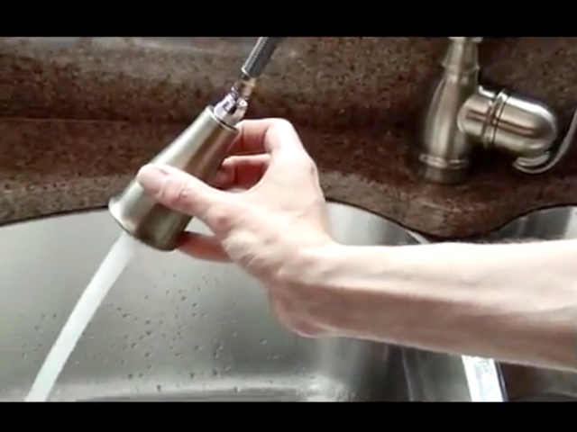 With hand bathtub faucet mount shower wall