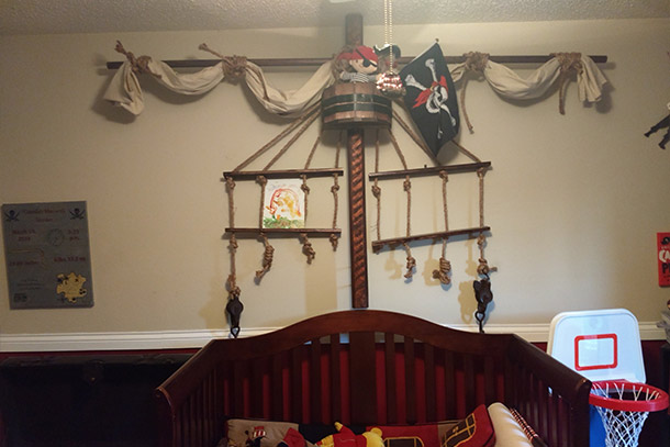 Pirate Themed Toddler Bedroom Project By Justin At Menards
