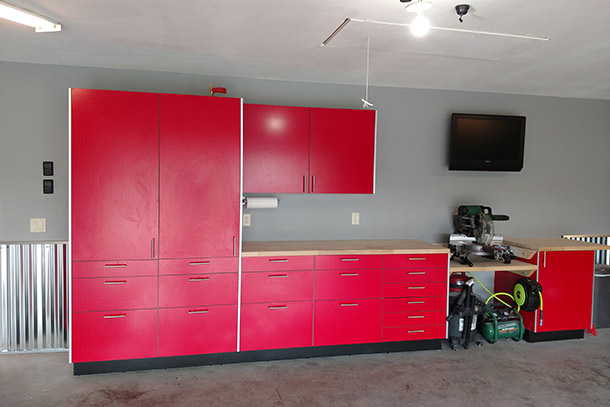 Red Klearvue Garage Cabinets At Menards