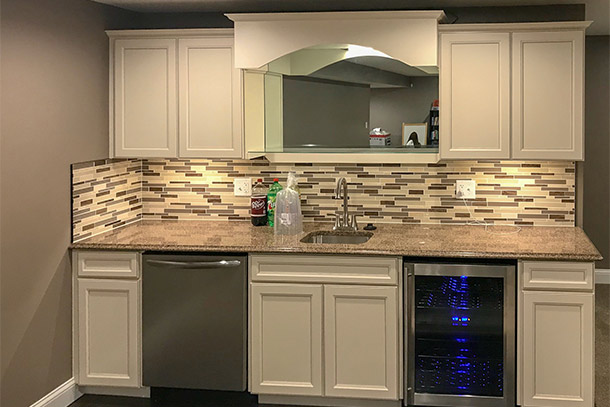 Basement Bar Cabinets Project By Chris At Menards
