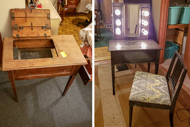 Sewing Table Upcycle Project By Andrea At Menards